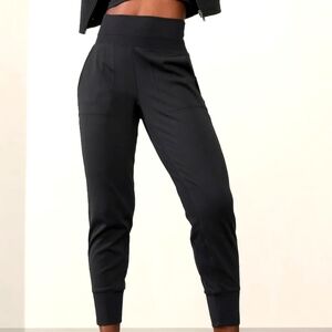 Athleta Venice High Rise Black Jogger Pants‎ Size Small